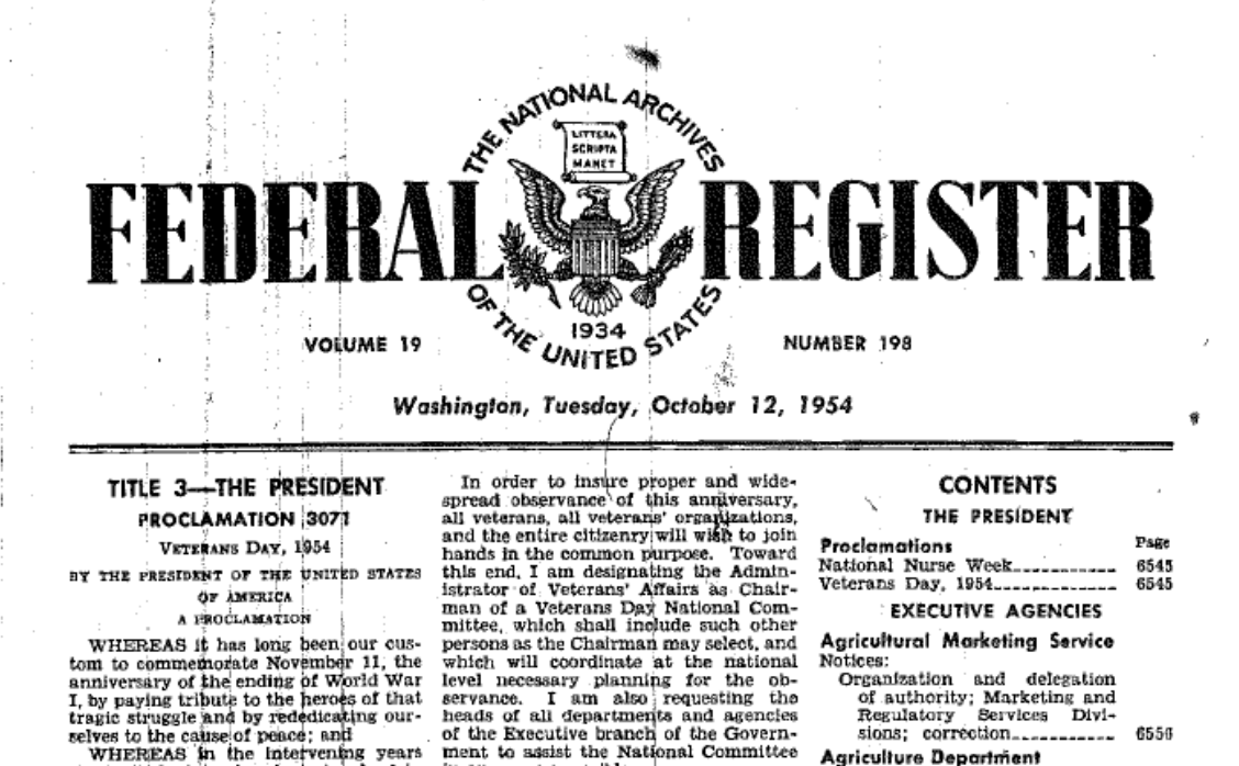 From Armistice Day to Veterans Day America